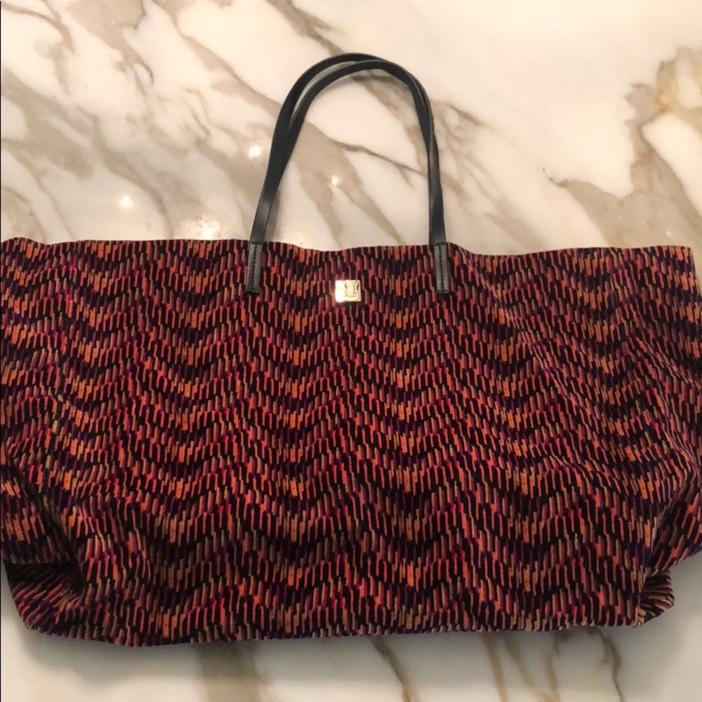 Missoni velvet tote.